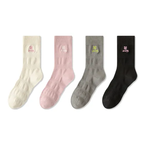 JIAZINI Носки Crew Женские упаковка из 4 пар