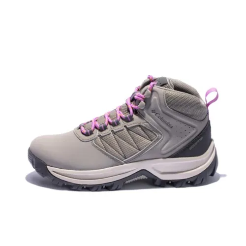 Columbia совместный бренд противоскользящий устойчивый к истиранию MID топ альпинистская обувь женский серый розовый