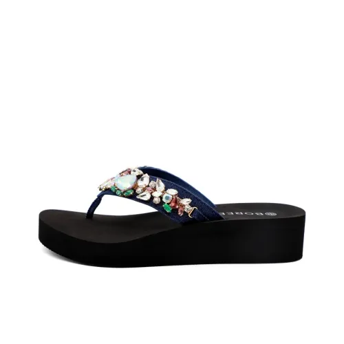 BOREE Quiet Slip-Resistant Flip-Flops Женские Черные