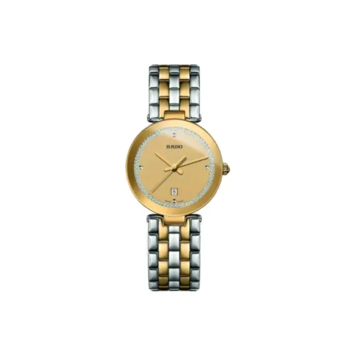 RADO Кварцевый Movement Женские Часы Florence Collection 28 мм Золотые