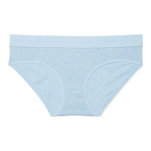 Victoria's Secret Хлопок Логотип Хлопок Hiphugger Panty Heather Светло-синий Трусы Женские 1 Пачка Синий