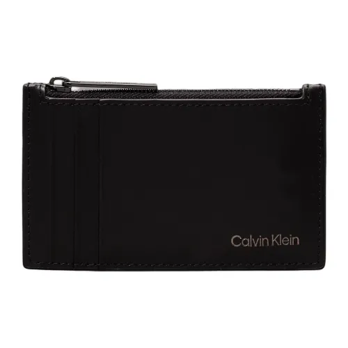 CALVIN KLEIN Напп Кожа Кошелек Мужской Черный