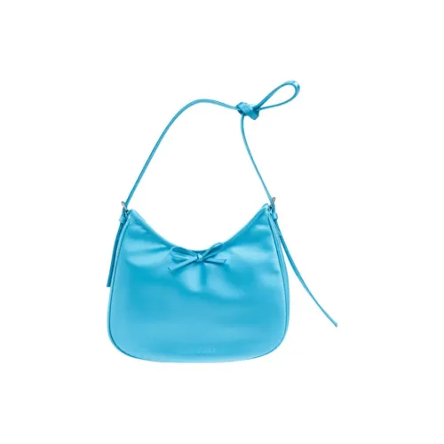 Balenciaga Кожа Полумесяц Сумка Сумка через плечо Маленькая Женская Сумка Синий