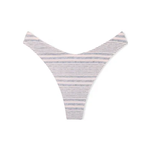 Victoria's Secret Эластичный хлопок Высокая нога Scoop Стринг Пантика P г S Женское нижнее белье 1 упаковка Серый Розовый