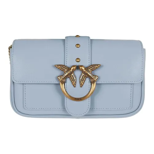 PINKO SOFT Кожа Сумка через плечо Сумка на плечо Женская Светло-синяя