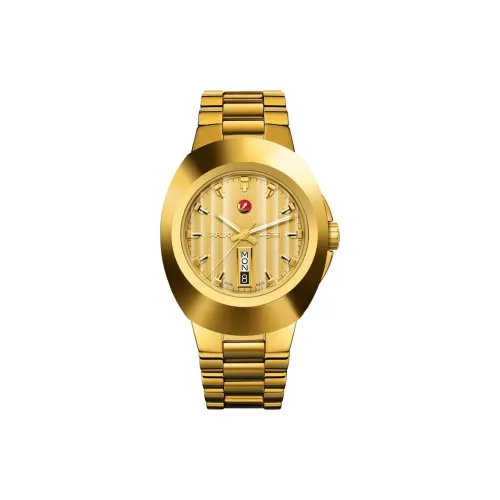 RADO Inaugural Series Автоматический Механический Механизм Мужские Часы Часы 38,5 мм Золотой Циферблат