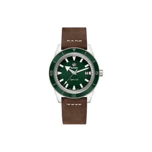 RADO Captain Cook Collection Автоматический Механический Механизм Мужские Часы Часы 42 мм Зеленый Циферблат