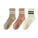 Светлый кофейный 1 - Розовый 1 - Белый 1 [3 шт]