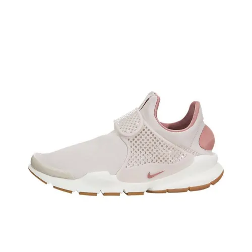 Nike Sock Dart Дышащий Противоскользящий и Устойчивый к Износу Низкий Топ Беговые Кроссовки Женские Розовые