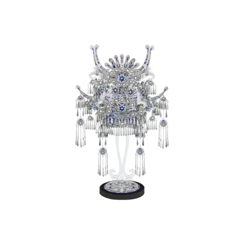 Piececool Miao Серебряный Декор с Короной Miao Этнический 3D Металл 3D Эффект Головоломки 624 P352 BS
