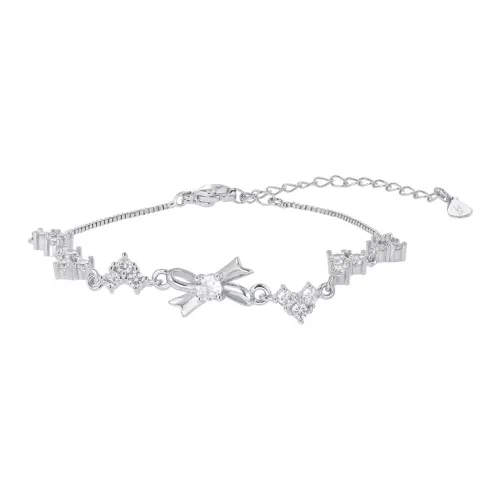 MISS XIA JWY Copper Silver Alloy Bracelets Women's