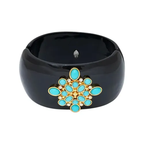 KENNETH JAY LANE Бирюзовый Браслеты Женские Черный Бирюзовый