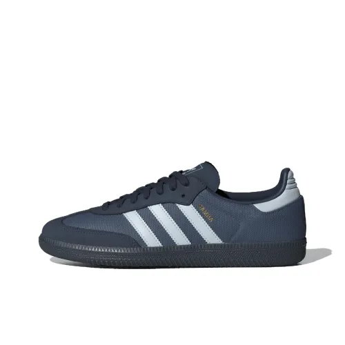 Adidas Originals SAMBA OG Немецкие армейские кроссовки Низкий топ Чернила Синий/Светло-синий/Темный индиго Унисекс