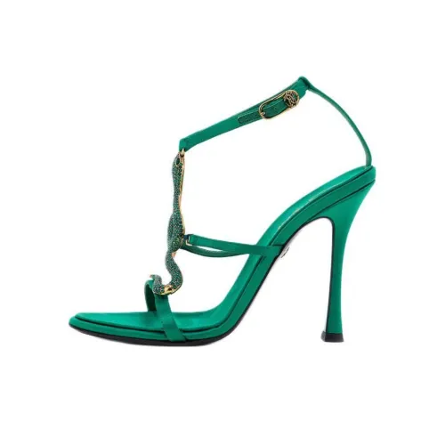 Roberto Cavalli One Ремень Сандалии Женские Зеленые