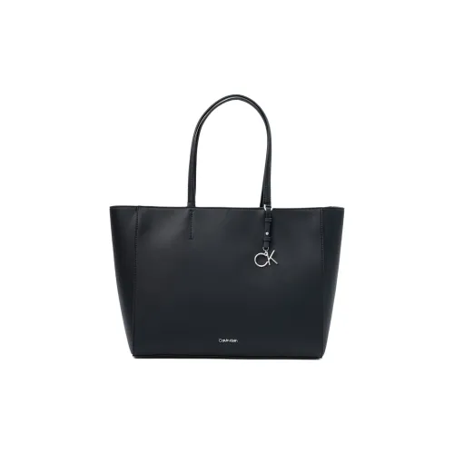 CALVIN KLEIN Переработанный полиэстер с полиуретаном Тоут Сумка Сумка для покупок Сумка через плечо Сумка Женская Черная
