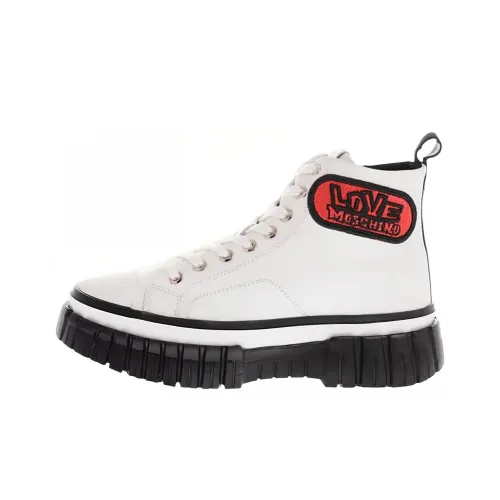 LOVE MOSCHINO Низкий топ стильные скейтбординги женские белые