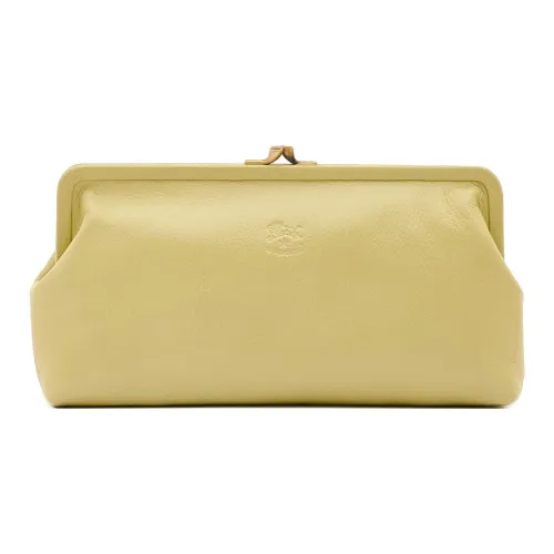 Il Bisonte Кожаный клатч стандартный женский цвет фисташковый