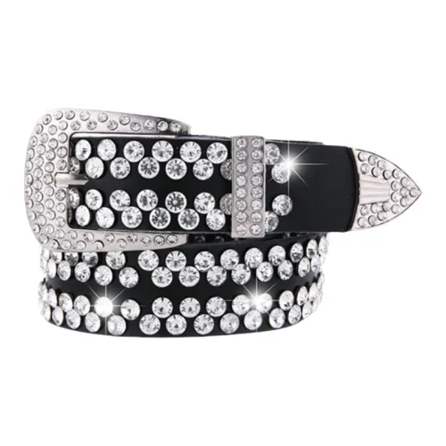 Emperor Penguin Ремень Ремень Украшение Коровья кожа Стразы Кожаные ремни Женские 3,5см