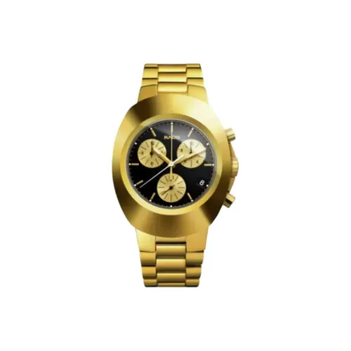 RADO Кварцевый механизм Мужские часы Diamond Star Founder Collection 38,5 мм Черный