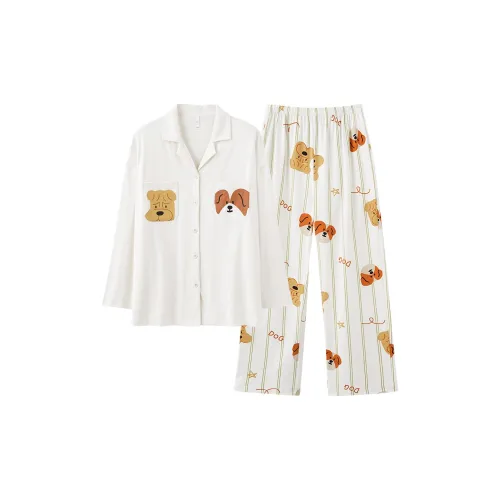 PBENO PD Пижамный комплект Женский Белый