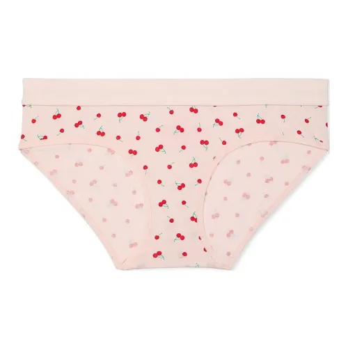 Victoria's Secret Хлопок Логотип Хлопок Hiphugger Panty Розовый Cherries Нижнее белье Женские 1 шт Розовый