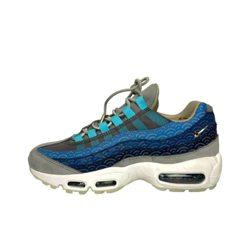 Nike Air Max 95 Low Беговые кроссовки Топ Унисекс Синий