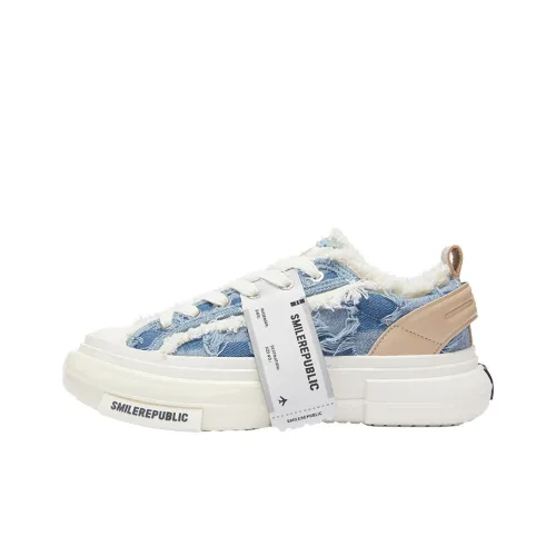 SMILEREPUBLIC INCEPTION 70s Canvas Shoes Low Top Light Blue Unisex SMILEREPUBLIC INCEPTION 70s Кеды Низкие Светло-Синие Унисекс