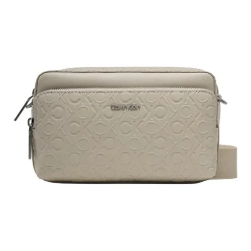 CALVIN KLEIN Полиэстер Camera Сумка через плечо Женская Бежевая
