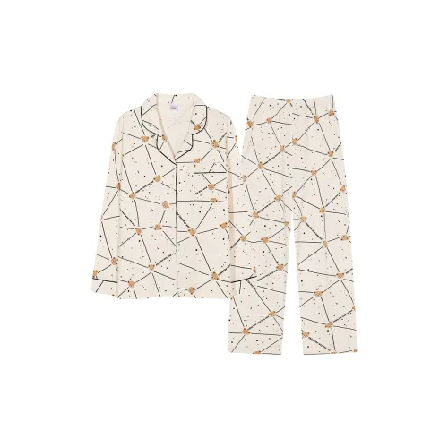 Song Qianya Пижамный комплект женский абрикосовый