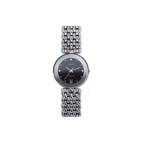 RADO Florence Collection Кварцевый механизм Женские часы 35 мм Черный циферблат Корпус из нержавеющей стали Ремешок из нержавеющей стали