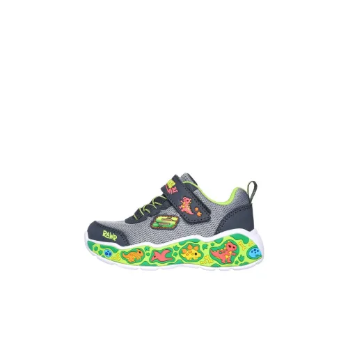 Skechers Kids BOYS Противоскользящая устойчивая к истиранию низкий топ обувь для малышей серый зеленый для новорожденных и малышей