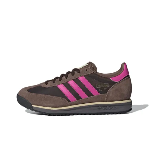 Adidas Originals SL 72 RS Slip-on Resistant Abrasion-resistant Low Top Skateboard Shoes Unisex Dark Brown