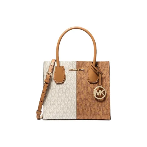 MICHAEL KORS Покрытый холст Тоут Сумка Сумка для покупок Сумка через плечо Сумка среднего размера Женская Коричневая Многоцветная