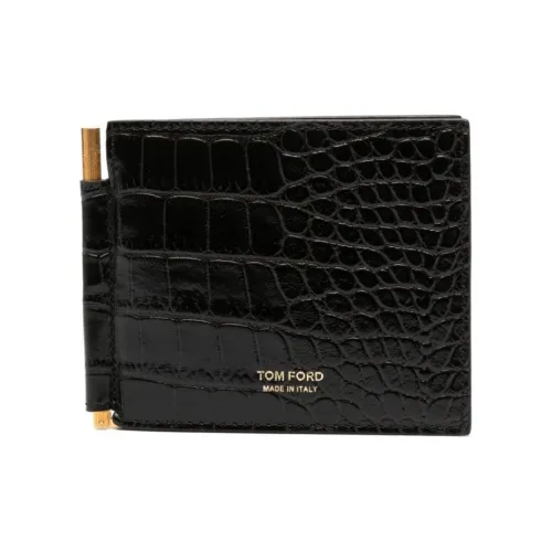 TF Телячья кожа Кошелек Мужской Темно-коричневый