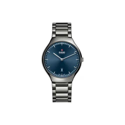 RADO True Thinline Collection Автоматический Механический Механизм Часы Унисекс 39 мм Синий Циферблат