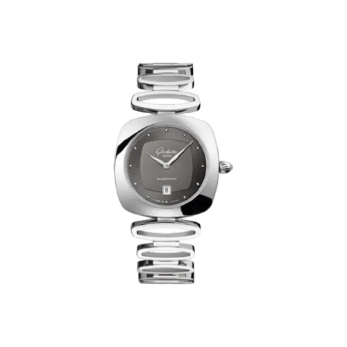 GLASHUTTE ORIGINAL Кварцевый механизм Женские часы 31 мм Серый циферблат Корпус из нержавеющей стали Ремешок из нержавеющей стали