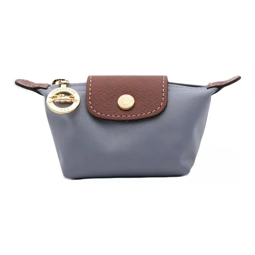 LONGCHAMP Телячья кожа с переработанным полиамидом кошелек для монет женский каменно-серый