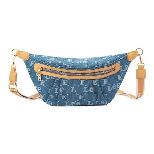 Lee Ткань Сумка через плечо Средняя Унисекс Джинсовый синий