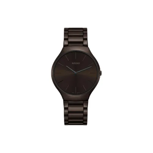 RADO True Thinline Collection Кварцевый механизм Мужские часы Часы 39 мм Коричневый циферблат часов