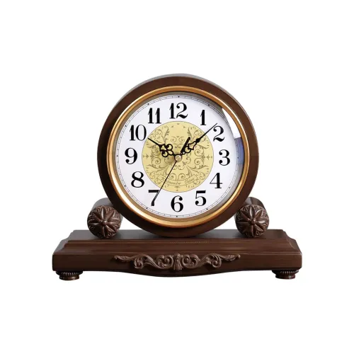 HENSE Настольные часы Винтаж Гостиная Декор Настольные часы Белый циферблат Унисекс Кварцевый механизм Часы HD219