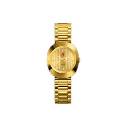 RADO Автоматический Механический Movement Женские Часы Diamond Star Founder Collection 27,3 мм Золотой