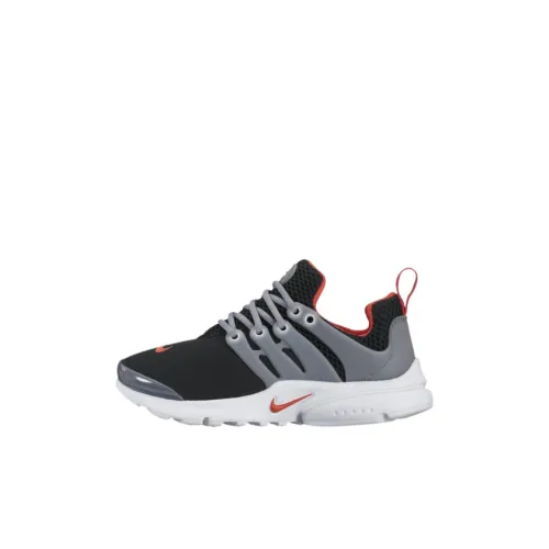 Nike Air Presto Slip Resistant Abrasion Resistant Низкий Топ Детские Лайфстайл Обувь Черный Серый Дети Возраст 3-7 Лет