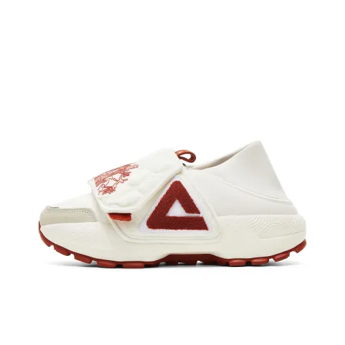 PEAK Casual Низкий Топ Холст Белый Красный Женский