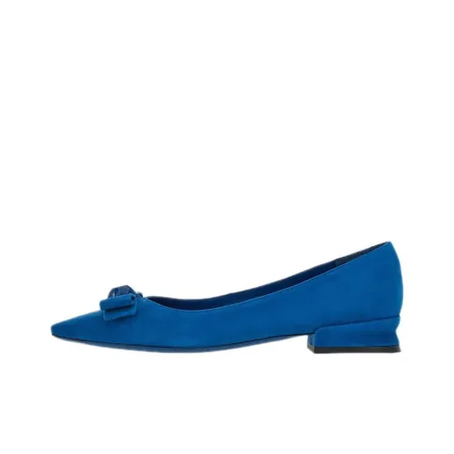 Ferragamo Vara Туфли на плоской подошве Женские Синие