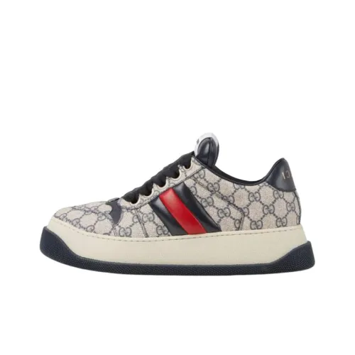 GUCCI Screener Low Топ Скейтборд Кроссовки Мужские Бежевые