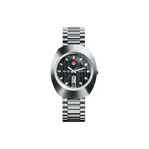 RADO Автоматический Механический Movement Женские Часы Diamond Star Founder Collection 35 мм Черные