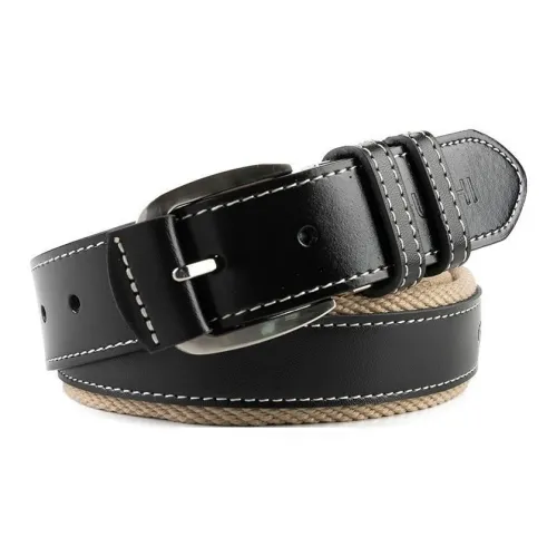 FUO Холст Ткань Вязаный Пэчворк Корейский стиль Юность Застежка-липучка Ремень Для Молодых Мужчин Ремень Унисекс Ширина 3,8 см