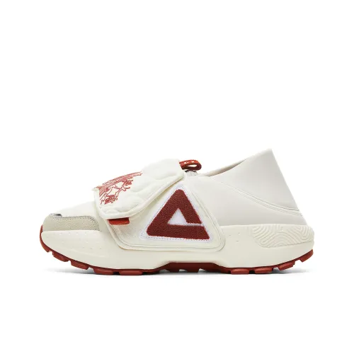 PEAK Casual Низкий Топ Холст Белый Красный Мужской