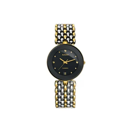 RADO Кварцевый Movement Женские Часы Florence Collection 35 мм Черные