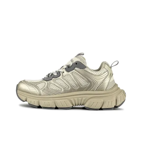 LuzaoT SUPER DRAG Низкий топ толстая подошва кроссовки женские бежевые